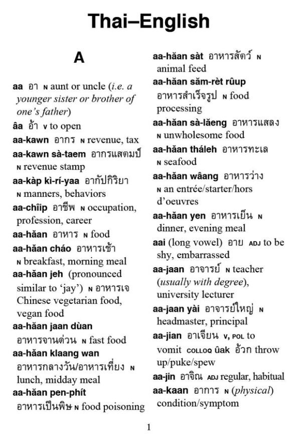 Tuttle Pocket Thai Dictionary: Thai-English / English-Thai