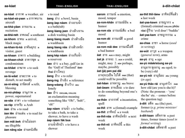 Tuttle Pocket Thai Dictionary: Thai-English / English-Thai