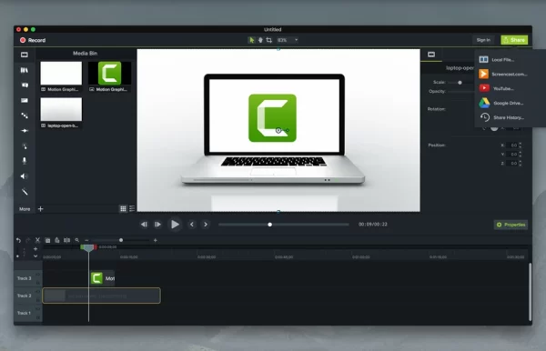 TechSmith Camtasia 2023 Full Version for MacOS